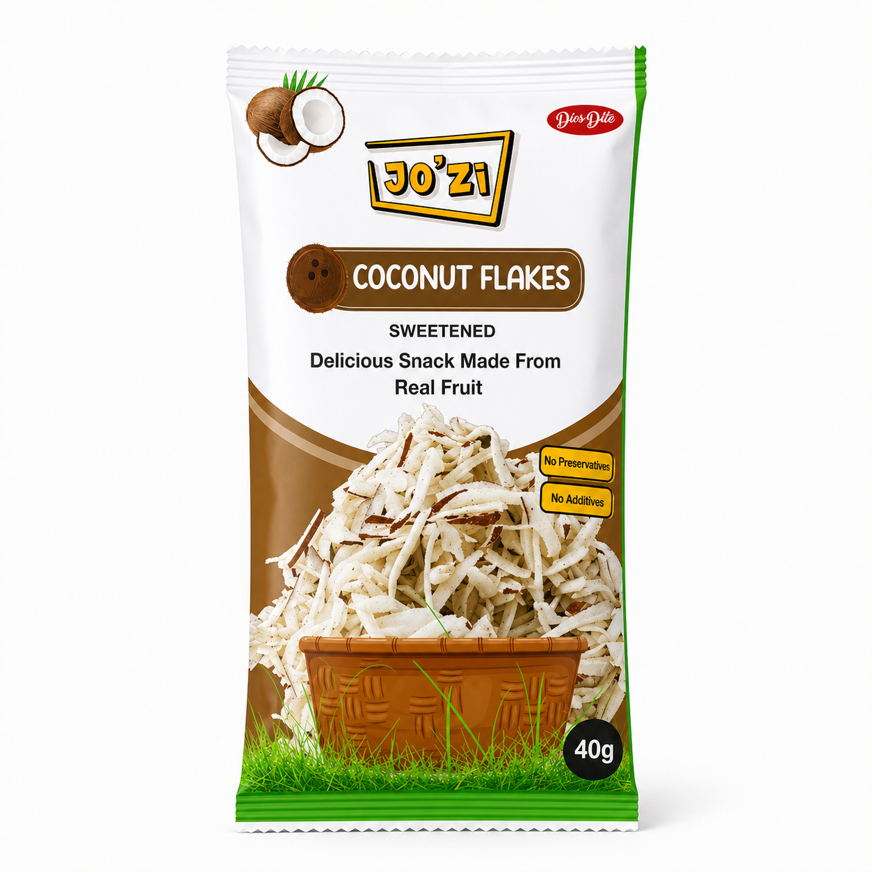 40g Coconut flakes 40g Coconut flakes